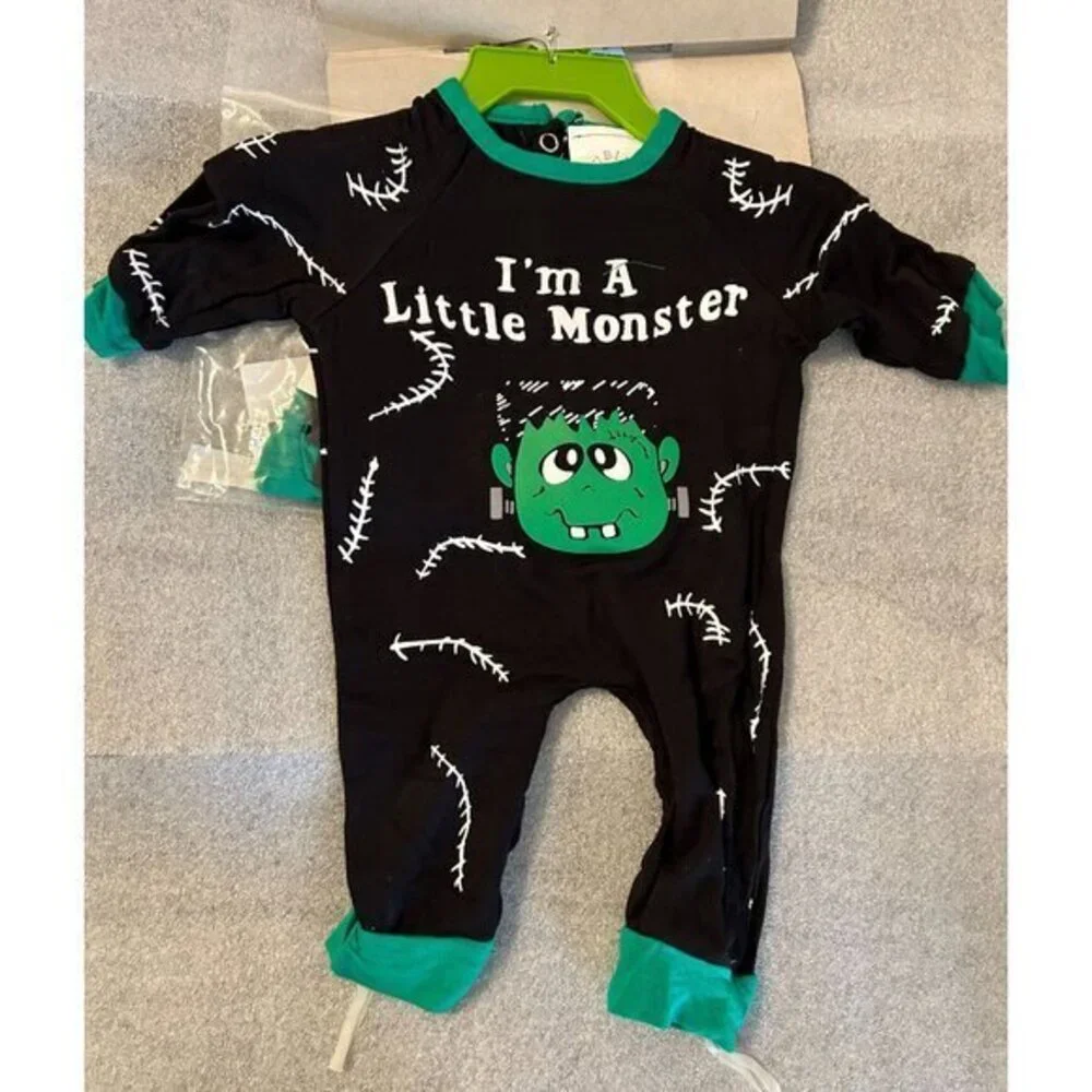 Infant Halloween Costume 0 - 6 Months Little‎ Monster - 4 Piece Set